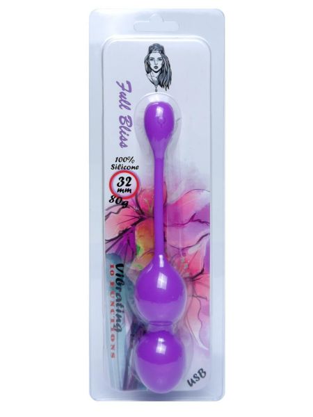 Vibrating Kegel Balls 32mm 80g Purple 10 function USB - B - Series - 4