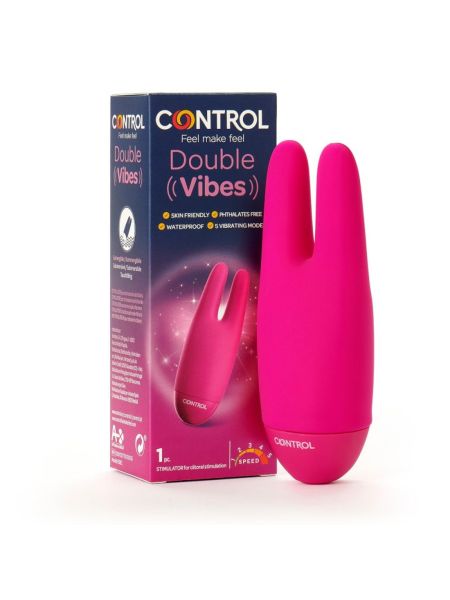 Control Double Vibes - masażer króliczek