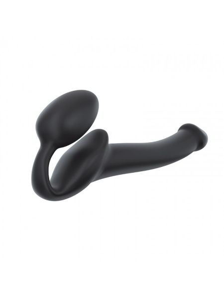 SEMI-REALISTIC BENDABLE STRAP-ON BLACK - S