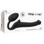 SEMI-REALISTIC BENDABLE STRAP-ON BLACK - S - 6