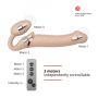VIBRATING STRAP-ON - L - VANILLA - 5