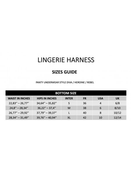 HARNESS LINGERIE HEROINE - XL - 16