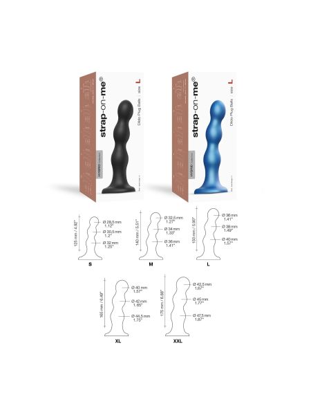 DILDO PLUG BALLS NOIR - XXL - 5