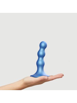 DILDO PLUG BALLS METALLIC BLUE - S - image 2