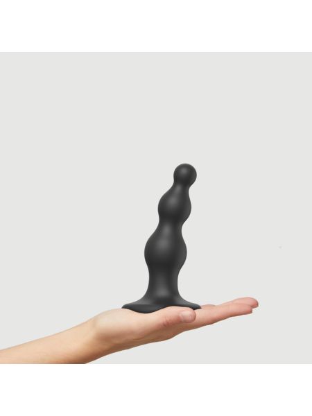 DILDO PLUG BEADS BLACK - S - 3