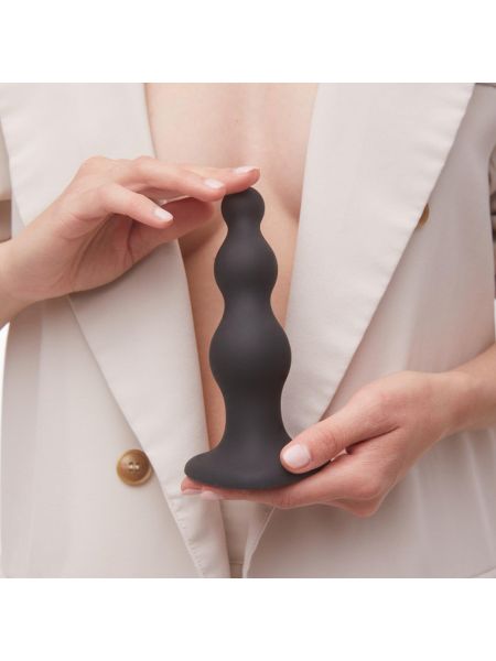 DILDO PLUG BEADS BLACK - S - 6