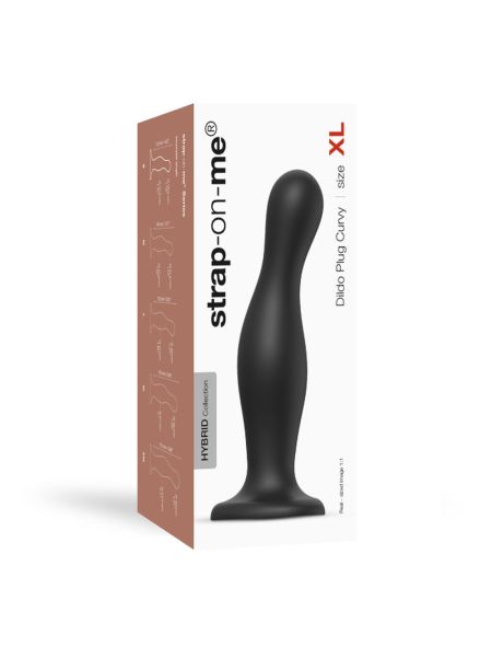 DILDO PLUG CURVY BLACK - XL