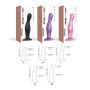 DILDO PLUG CURVY METALLIC SUGAR PINK- S - 5
