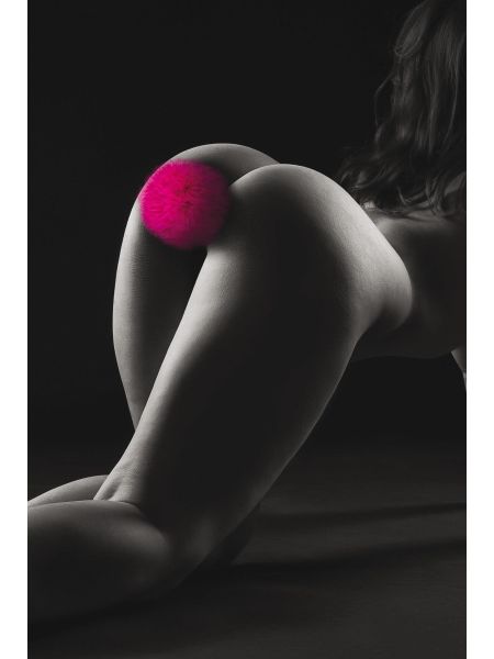 POMPOM FUCHSIA ANAL PLUG - 3