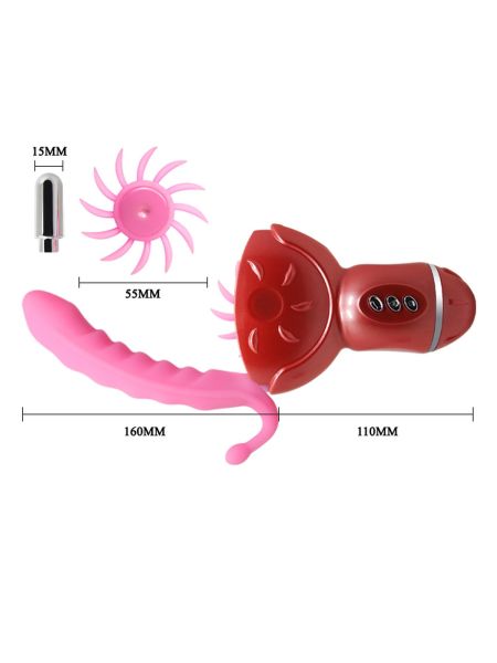 BAILE- ROLLING FUN II, 12 vibration functions 6 rotation functions Bendable - 6