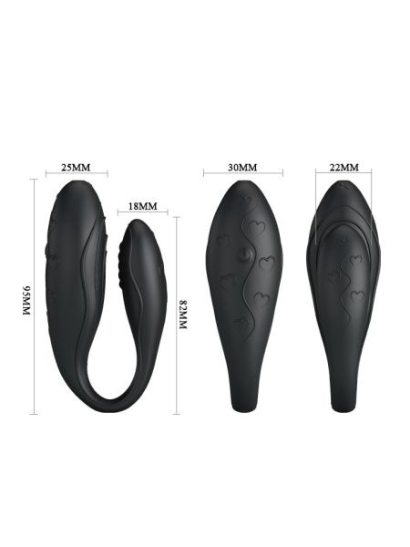 PRETTY LOVE -  INDULGENCE PLUS, 30 functions black - 6