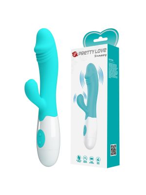 PRETTY LOVE - Snappy light blue, 30 vibration functions