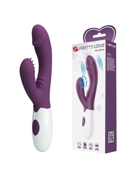 PRETTY LOVE - Andre purple, 3 waving modes 7 vibration functions