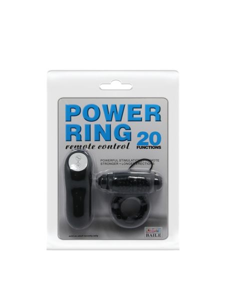 BAILE- POWER RING, 20 vibration functions Wireless remote control - 8