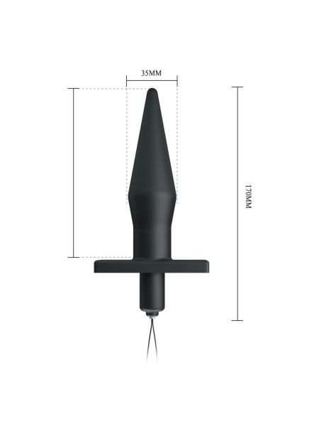 BAILE - BUTT PLUG, 20 vibration functions Wireless remote control - 5
