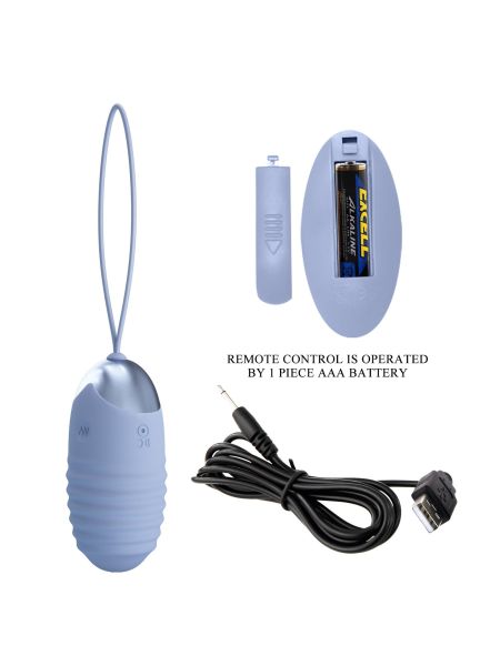PRETTY LOVE - JESSICA Dream chaser 3, Blue, Wireless remote control 12 vibration functions - 6
