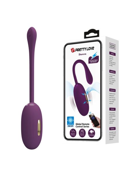 PRETTY LOVE - Doreen, 12 vibration functions 3 electric shock functions Mobile APP Long-distance Control