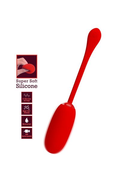 PRETTY LOVE - JULIUS EGG Red 12 function vibrations - 3