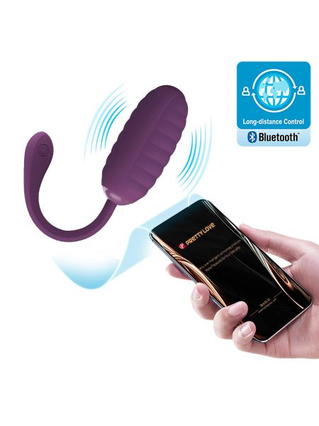 PRETTY LOVE - CASPER Purple 12 vibration functions Mobile APP remote control - 2