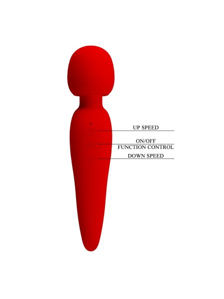 PRETTY LOVE - Meredith Red, 5 levels of speed control Memory function 7 vibration functions - 10