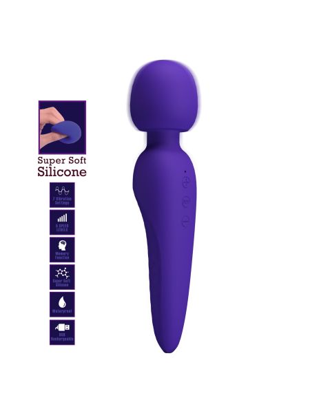 PRETTY LOVE - Meredith Dark Purple, 5 levels of speed control Memory function 7 vibration functions - 2