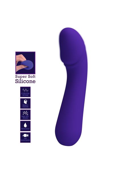PRETTY LOVE - Cetus dark Purple, Memory function 12 vibration functions - 2