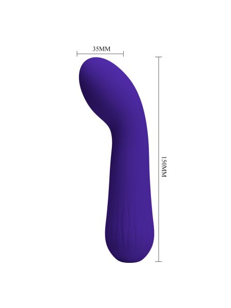 PRETTY LOVE - Faun dark Purple,G-spot vibrator, 12 vibration functions Memory function - 10