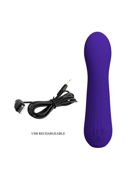 PRETTY LOVE - Faun dark Purple,G-spot vibrator, 12 vibration functions Memory function - 12