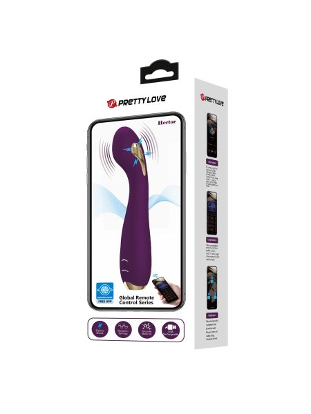 PRETTY LOVE - HECTOR, 12 vibration functions 5 electric shock functions Mobile APP remote control - 2