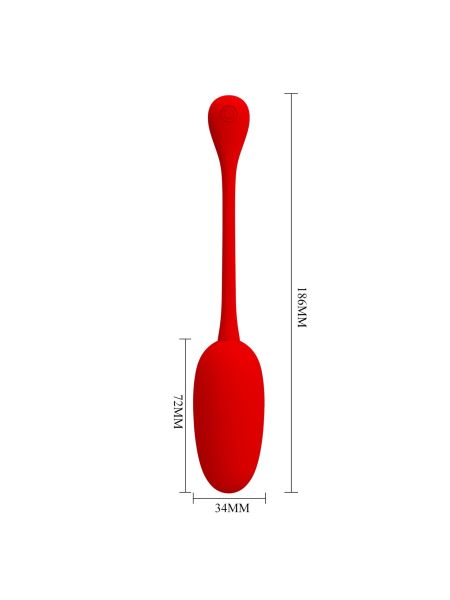 PRETTY LOVE - KNUCKER Red, 12 vibration functions Memory function - 10