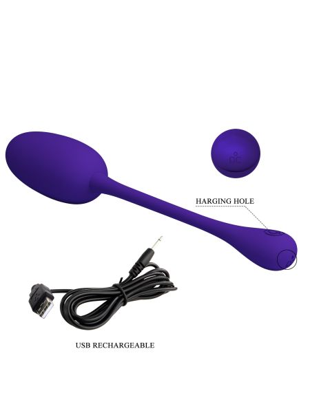 PRETTY LOVE - KNUCKER Purple, 12 vibration functions Memory function - 12