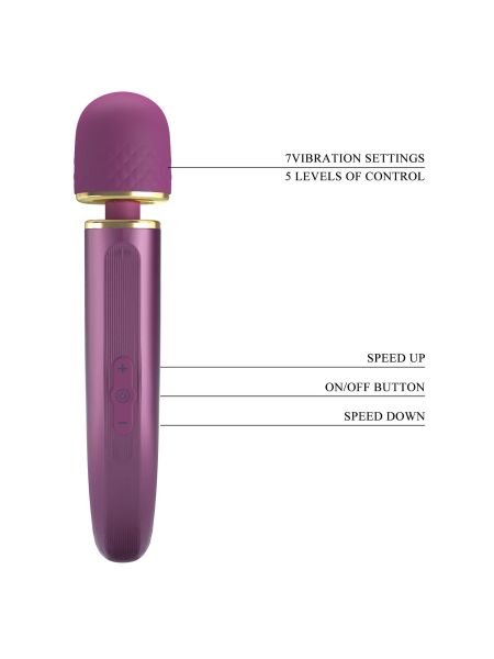 PRETTY LOVE - Colorful Massager, 7 vibration functions 5 levels of speed control - 10