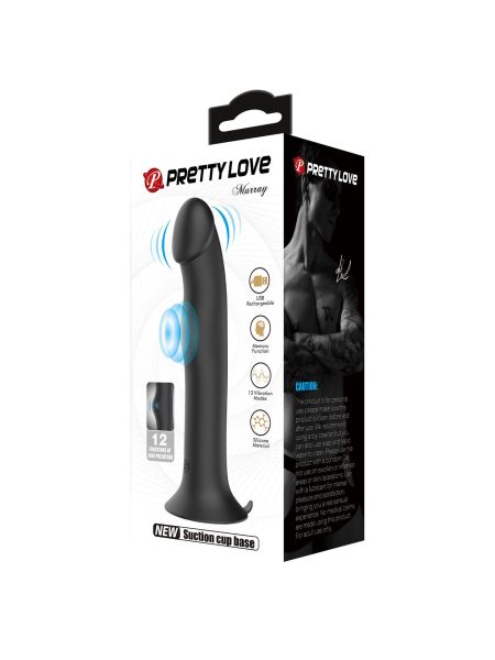 PRETTY LOVE - Murray BLACK, 12 vibration functions 12 pulse wave settings Suction base - 12