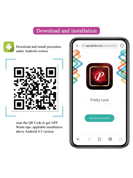 PRETTY LOVE - Baird, 12 vibration functions Mobile APP Long-distance Control - 12