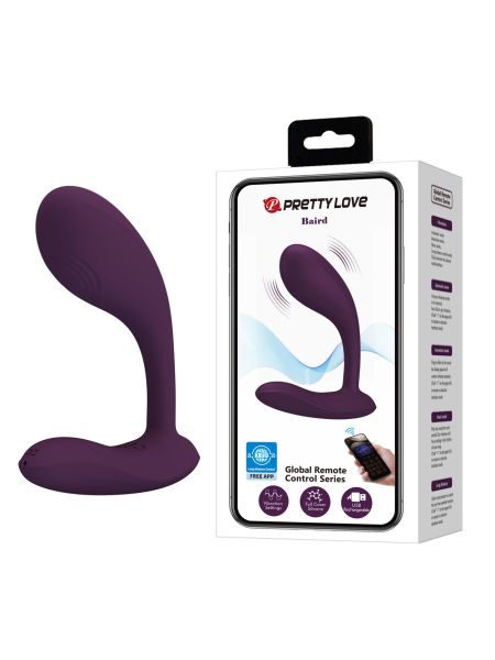 PRETTY LOVE - Baird Purple, 12 vibration functions Mobile APP Long-distance Control