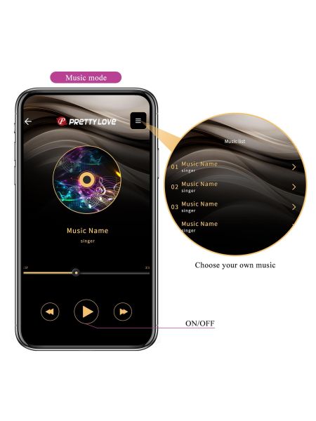 PRETTY LOVE - Baird Purple, 12 vibration functions Mobile APP Long-distance Control - 16