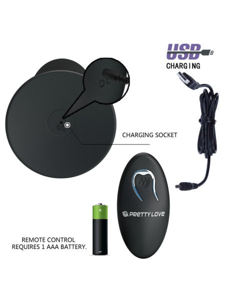 PRETTY LOVE - REMOTE CONTROL VIBRATING PLUG 12 function - 6