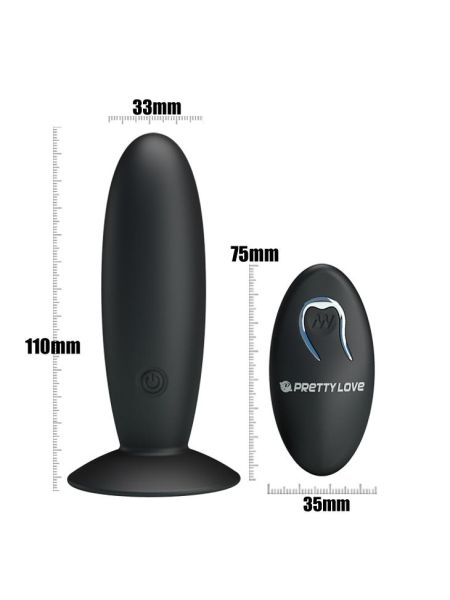 PRETTY LOVE - REMOTE CONTROL VIBRATING PLUG 12 function - 7
