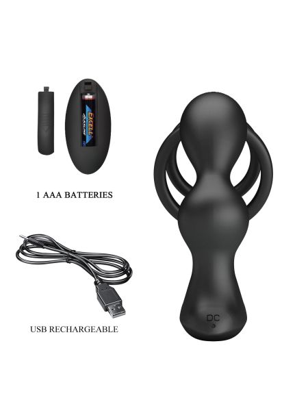PRETTY LOVE - VIBRATION PENIS SLEEVE VI, vibrating anal stimulation - 8