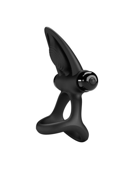 PRETTY LOVE - VIBRATION COCK RING Black, 10 vibration functions - 4