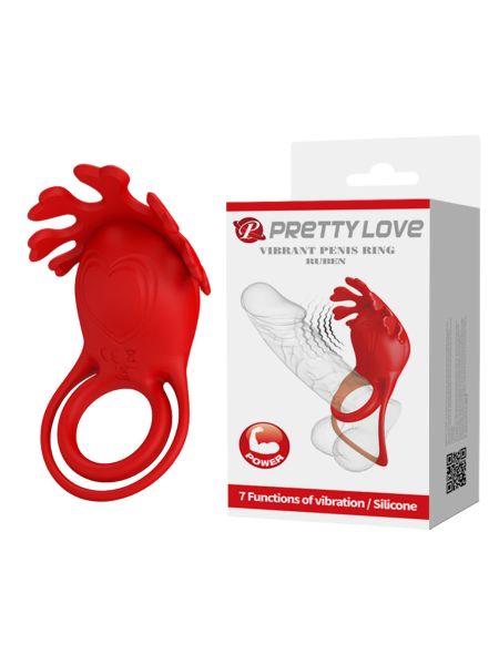 PRETTY LOVE - VIBRATION PENIS RING, Ruben, 7 vibration functions