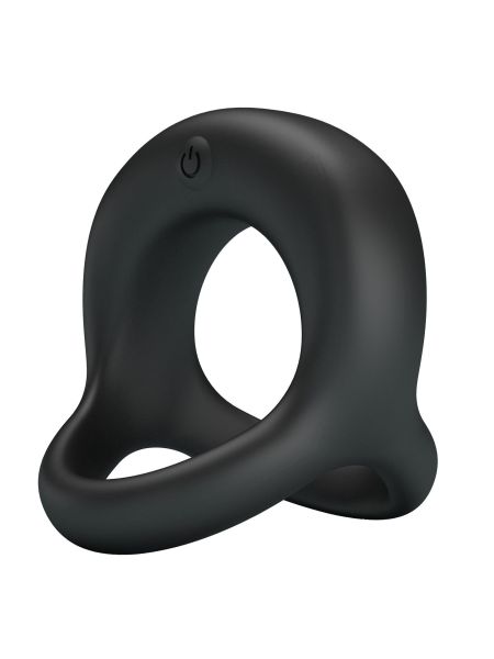 PRETTY LOVE - VIBRANT PENIS RING ELLIOTT Black, 10 vibration functions - 4