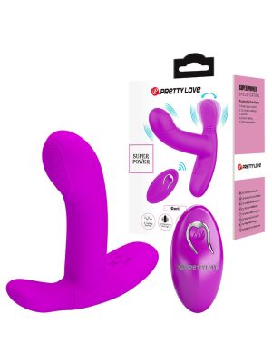 PRETTY LOVE - Geri Purple, 12 vibration functions 3 licking settings Wireless remote control