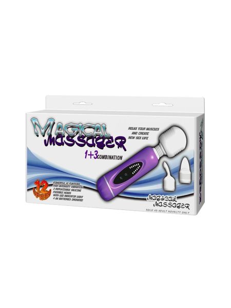 BAILE- MAGICAL MASSAGER,1+3 combination,  12 vibration functions - 9
