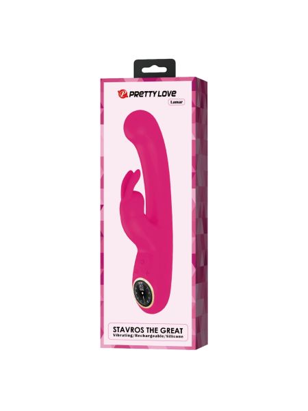 PRETTY LOVE - Lamar dark Pink, 10 vibration functions 9 speed levels - 12