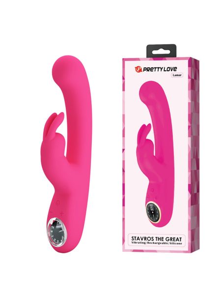 PRETTY LOVE - Lamar Pink, 10 vibration functions 9 speed levels