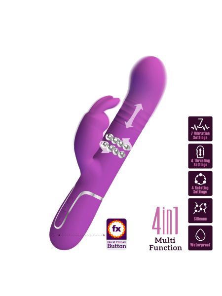 PRETTY LOVE - Coale Purple, 7 vibration functions 4 rotation functions 4 thrusting settings - 2