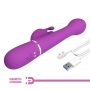 PRETTY LOVE - Dejon Purple, 7 vibration functions 4 thrusting settings 4 rotation functions - 12