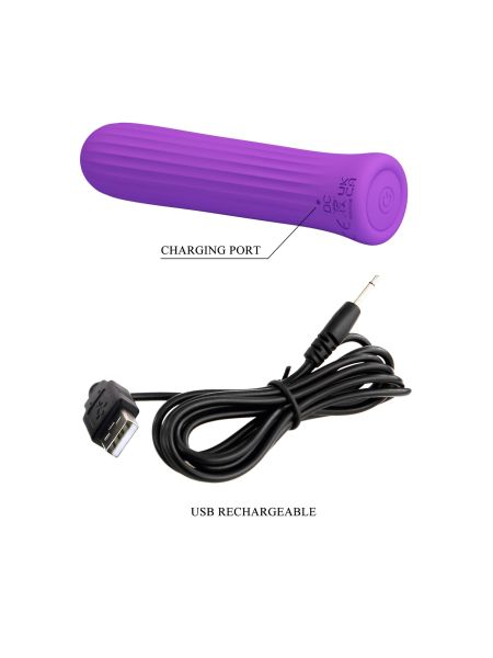 PRETTY LOVE - Blanche Dark Purple, 12 vibration functions Memory function - 8