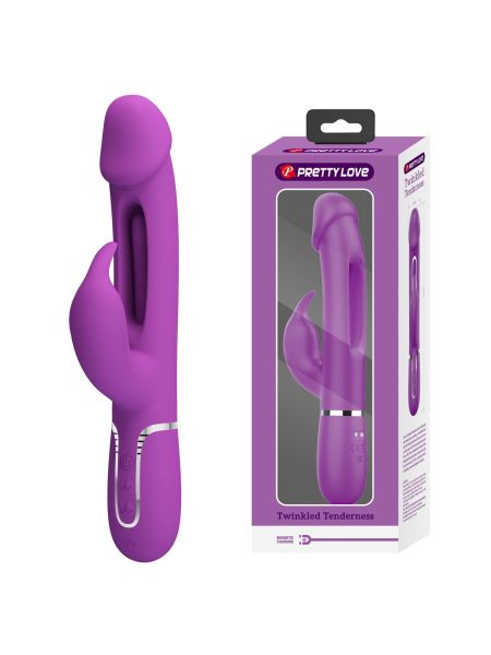 PRETTY LOVE - Kampas Purple, 7 vibration functions 4 licking settings
